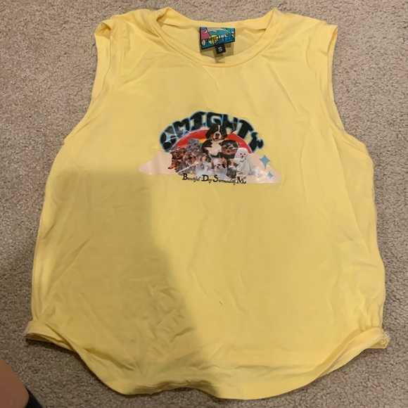 OMIGHTY BDSM Beautiful dogs surround me tank SMALL NWOT RARE - Picture 2 of 6